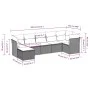 7-piece garden dining set and black synthetic rattan cushions by , Garden sets - Ref: Foro24-3217966, Price: 411,11 €, Discou...