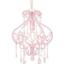 Round Pink Beaded Ceiling Lamp E14 by vidaXL, Lamps - Ref: Foro24-281595, Price: 41,56 €, Discount: %