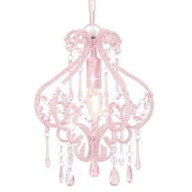 Runde rosa Perlen-Deckenleuchte E14 von vidaXL, Lampen - Ref: Foro24-281595, Preis: 40,56 €, Rabatt: %