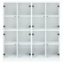 Estantería con puertas madera de ingeniería negro 136x37x142 cm de , Librerías y estanterías - Ref: Foro24-3206517, Precio: 2...