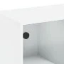 Estantería con puertas madera de ingeniería negro 136x37x142 cm de , Librerías y estanterías - Ref: Foro24-3206517, Precio: 2...