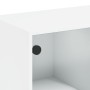 Schwarzes Regal aus Holzwerkstoff mit Türen, 136 x 37 x 142 cm von , Bücherregale und Regale - Ref: Foro24-3206517, Preis: 25...