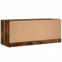 TV cabinet with smoked oak glass doors 102x37x42 cm by , TV Furniture - Ref: Foro24-836375, Price: 63,17 €, Discount: %