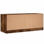 TV-Schrank mit Glastüren aus geräucherter Eiche, 102 x 37 x 42 cm von , TV-Möbel - Ref: Foro24-836375, Preis: 63,94 €, Rabatt: %