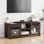 TV-Schrank mit eichenbraunen Glastüren 102x37x42 cm von , TV-Möbel - Ref: Foro24-836377, Preis: 65,42 €, Rabatt: %