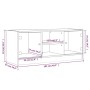 TV-Schrank mit eichenbraunen Glastüren 102x37x42 cm von , TV-Möbel - Ref: Foro24-836377, Preis: 65,42 €, Rabatt: %