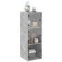 Betongrauer Wandschrank mit Glastüren, 35 x 37 x 100 cm von , Schließfächer und Lagerschränke - Ref: Foro24-836486, Preis: 73...