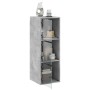 Betongrauer Wandschrank mit Glastüren, 35 x 37 x 100 cm von , Schließfächer und Lagerschränke - Ref: Foro24-836486, Preis: 73...
