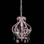 Round Pink Beaded Ceiling Lamp E14 by vidaXL, Lamps - Ref: Foro24-281595, Price: 41,56 €, Discount: %