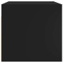 Mueble de pared con puertas de vidrio negro 68,5x37x35 cm
