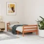 Wachsbrauner Bettrahmen aus massivem Kiefernholz, 75 x 190 cm von , Betten und Lattenroste - Ref: Foro24-844488, Preis: 95,90...