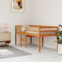 Hochbett aus massivem, wachsbraunem Kiefernholz, 90 x 190 cm von , Betten und Lattenroste - Ref: Foro24-844483, Preis: 153,34...