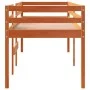 High bed solid wax brown pine wood 90x200 cm by , Beds and slatted bases - Ref: Foro24-844481, Price: 114,31 €, Discount: %