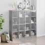 Regal mit grauen Holzwerkstofftüren, 136 x 37 x 142 cm von , Bücherregale und Regale - Ref: Foro24-3206520, Preis: 276,80 €, ...