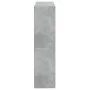 Estantería con puertas madera de ingeniería gris 136x37x142 cm de , Librerías y estanterías - Ref: Foro24-3206520, Precio: 27...