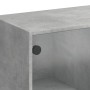 Regal mit grauen Holzwerkstofftüren, 136 x 37 x 142 cm von , Bücherregale und Regale - Ref: Foro24-3206520, Preis: 276,80 €, ...