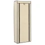 Fabric shoe rack with cream cover 57x29x162 cm by vidaXL, Shoe racks and shoe organizers - Ref: Foro24-282431, Price: 41,48 €...