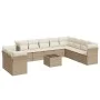 11-piece garden sofa set with beige synthetic rattan cushions by , Garden sets - Ref: Foro24-3217868, Price: 756,87 €, Discou...