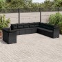 11-teiliges Gartensofa-Set und schwarze synthetische Rattankissen von , Gartensets - Ref: Foro24-3217875, Preis: 721,03 €, Ra...