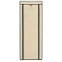 Fabric shoe rack with cream cover 57x29x162 cm by vidaXL, Shoe racks and shoe organizers - Ref: Foro24-282431, Price: 41,48 €...