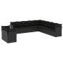 11-teiliges Gartensofa-Set und schwarze synthetische Rattankissen von , Gartensets - Ref: Foro24-3217875, Preis: 721,03 €, Ra...
