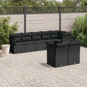 8-piece garden sofa set and black synthetic rattan cushions by , Garden sets - Ref: Foro24-3217905, Price: 553,78 €, Discount: %