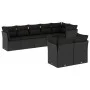 8-piece garden sofa set and black synthetic rattan cushions by , Garden sets - Ref: Foro24-3217905, Price: 553,78 €, Discount: %