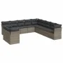 11-piece garden sofa set and gray synthetic rattan cushions by , Garden sets - Ref: Foro24-3217880, Price: 651,83 €, Discount: %