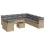 12-piece garden sofa set and brown synthetic rattan cushions by , Garden sets - Ref: Foro24-3217889, Price: 731,58 €, Discoun...