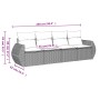 Gartensofa-Set mit Kissen, 4-teilig, beiges synthetisches Rattan von , Gartensets - Ref: Foro24-3221077, Preis: 301,37 €, Rab...