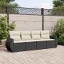 4-piece garden sofa set with black synthetic rattan cushions by , Garden sets - Ref: Foro24-3221075, Price: 272,59 €, Discoun...