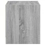 Nachttische mit Glastüren 2 Einheiten grau Sonoma 35x37x42 cm von , Nachttische - Ref: Foro24-836354, Preis: 40,78 €, Rabatt: %