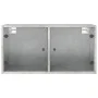 Betongrauer Wandschrank mit Glastüren, 68,5 x 37 x 35 cm von , Schließfächer und Lagerschränke - Ref: Foro24-836503, Preis: 5...