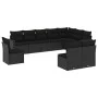Garden sofa set 10 pieces with black synthetic rattan cushions by , Modular outdoor sofas - Ref: Foro24-3251442, Price: 626,8...