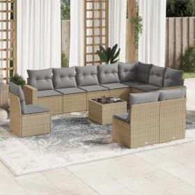 11-piece garden sofa set with beige synthetic rattan cushions by , Modular outdoor sofas - Ref: Foro24-3251456, Price: 685,97...