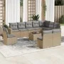 11-piece garden sofa set with beige synthetic rattan cushions by , Modular outdoor sofas - Ref: Foro24-3251456, Price: 685,97...