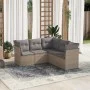 Gartensofa-Set mit Kissen, 5-teilig, beiges synthetisches Rattan von , Gartensets - Ref: Foro24-3249458, Preis: 344,55 €, Rab...