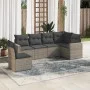 6-teiliges Gartenmöbel-Set und graue synthetische Rattankissen von , Gartensets - Ref: Foro24-3219020, Preis: 370,55 €, Rabat...
