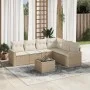 7-piece garden sofa set and beige synthetic rattan cushions by , Garden sets - Ref: Foro24-3219008, Price: 471,83 €, Discount: %