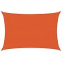 Toldo de vela rectangular HDPE naranja 160 g/m² 3x5 m