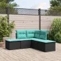 5-piece garden furniture set and black synthetic rattan cushions by , Garden sets - Ref: Foro24-3217716, Price: 260,03 €, Dis...