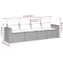 4-piece garden sofa set with black synthetic rattan cushions by , Modular outdoor sofas - Ref: Foro24-3251012, Price: 290,75 ...