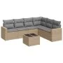 7-piece garden sofa set and beige synthetic rattan cushions by , Modular outdoor sofas - Ref: Foro24-3251356, Price: 492,05 €...