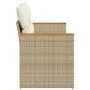 2-Sitzer-Gartensofa mit Kissen, beiges synthetisches Rattan von , Outdoor-Sofas - Ref: Foro24-366066, Preis: 163,86 €, Rabatt: %