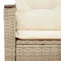 2-Sitzer-Gartensofa mit Kissen, beiges synthetisches Rattan von , Outdoor-Sofas - Ref: Foro24-366066, Preis: 163,86 €, Rabatt: %