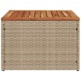 Gartentisch synthetisches Rattan beige Akazienholz 55x55x37 cm von , Gartentische - Ref: Foro24-366064, Preis: 50,38 €, Rabat...