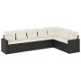7-piece garden dining set and black synthetic rattan cushions by , Garden sets - Ref: Foro24-3219036, Price: 412,02 €, Discou...