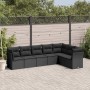 7-piece garden dining set and black synthetic rattan cushions by , Garden sets - Ref: Foro24-3217735, Price: 451,60 €, Discou...