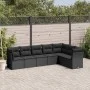 7-piece garden dining set and black synthetic rattan cushions by , Garden sets - Ref: Foro24-3217735, Price: 460,85 €, Discou...