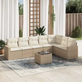 Garden sofa set with beige cushions 8 pcs PE rattan by , Garden sets - Ref: Foro24-3219048, Price: 551,19 €, Discount: %
